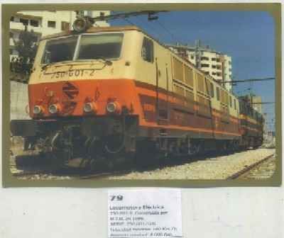 POSTAL DE TRENES Nº 79. UNIDAD ELECTRICA 250-601-2. CONST. M.T.M. EN 1986