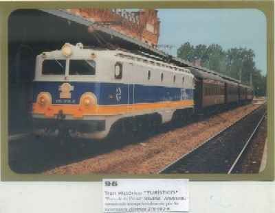 POSTAL DE TRENES Nº 96. TREN HISTORICO TURISTICO. TREN DE LA FRESA. LOC. 276-052-8