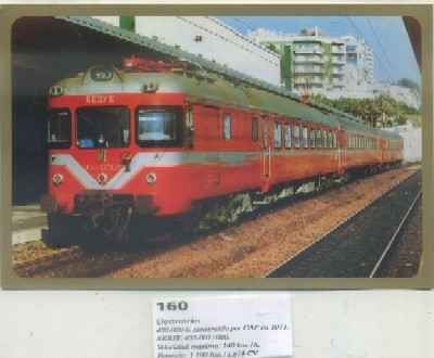 POSTAL DE TRENES Nº 160. ELECTROTREN 432-020-6. CONST. POR CAF EN 1971