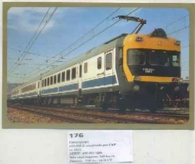 POSTAL DE TRENES Nº 176. ELECTROTREN 432-003-2. CONST. POR CAF EN 1971