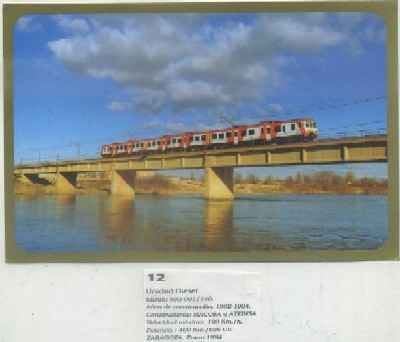 POSTAL DE TRENES Nº 12. UNIDAD DIESEL 592-001 / 140. CONST. MACOSA Y ATEINSA 1982