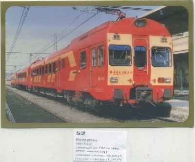 POSTAL DE TRENES Nº 52. ELECTROTREN 444-001-2. CONST. POR CAF EN 1980