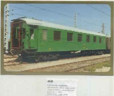 POSTAL DE TRENES Nº 48. COCHE DE VIAJEROS. BB-1618. -CAJA METALICA-. CONST. POR S.E.C.N. 1931