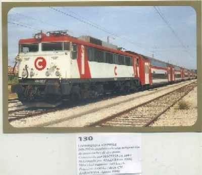POSTAL DE TRENES Nº 130. LOC. ELECTRICA 269-297. CONST. POR MACOSA EN 1984
