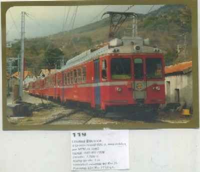 POSTAL DE TRENES Nº 119. UNIDAD ELECTRICA 442-005-5. CONST. POR MTM EN 1982L