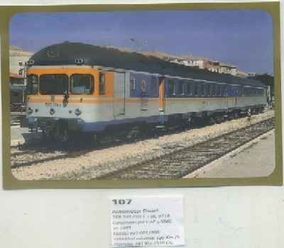 POSTAL DE TRENES Nº 107. AUTOMOTOR DIESEL TER 597-018. CONST. POR CAF Y MMC EN 1965