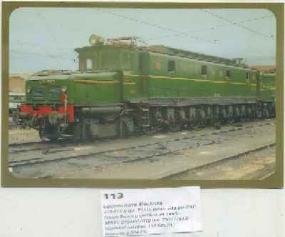 POSTAL DE TRENES Nº 113. LOC. ELECTRICA 275-011-5. CONST. POR CAF. BROWN BOVERI Y OERLIKON