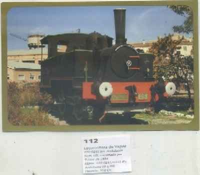 POSTAL DE TRENES Nº 112. LOC. VAPOR 020-0241. CONST. POR TUBIZE EN 1894
