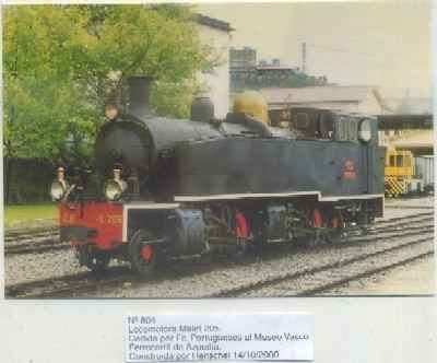 POSTAL DE TRENES Nº 804. LOC. MALET 205. CONST. POR HENSCHEL EN EL AÑO 2000