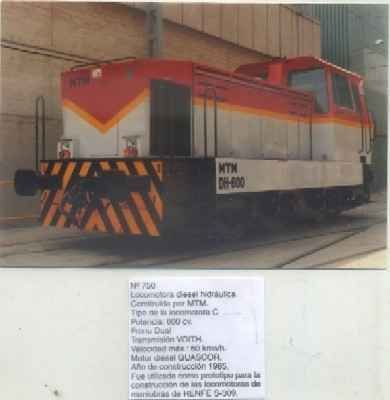 POSTAL DE TRENES Nº 750. LOC. DIESEL HIDRAULICA CONST. POR MTM. LOC. TIPO C. AÑO 1985