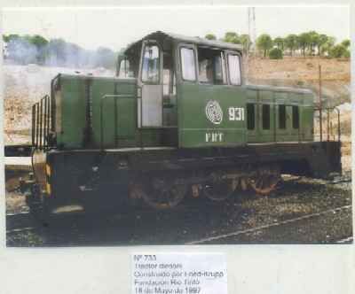 POSTAL DE TRENES Nº 733. TRACTOR DIESEL. CONST. POR FRIED-KRUPP. RIO TINTO 1997