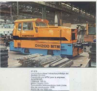 POSTAL DE TRENES Nº 676. LOC. DIESEL HIDRAULICA MODE DH-200. CONST. MTM. PARA ACEPROSA