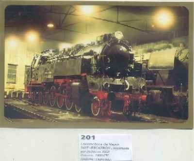 POSTAL DE TRENES Nº 201. LOC. VAPOR 242T -ESCATRON-. CONST. POR JUNG EN 1963