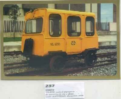 POSTAL DE TRENES Nº 237. DRESINA VG-6090. GIJON AÑO 2000