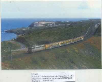 POSTAL DE TRENES Nº 911. S.N.C.F. TREN REVERSIBLE. LOC ELECT. SERIE 9200/9300. MARZO 2000