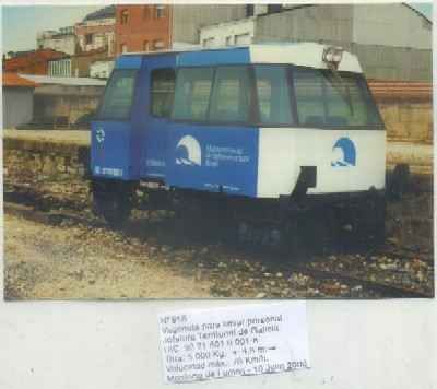 POSTAL DE TRENES Nº 918. VAGONETA JEFATURA TERRITORIAL DE GALICIA. UIC 92 71 601 8 001-8