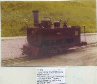 POSTAL DE TRENES Nº 872. LOC. INDUSTRIAL 020. ALTOS HORNOS DE NUEVA MONTAÑA QUIJANO