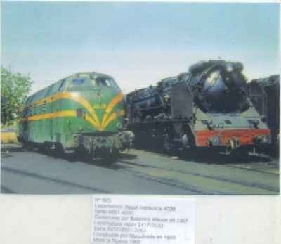 POSTAL DE TRENES Nº 925. LOC. DIESEL 4029. CONST. POR BABCOCK WILCOX EN 1967