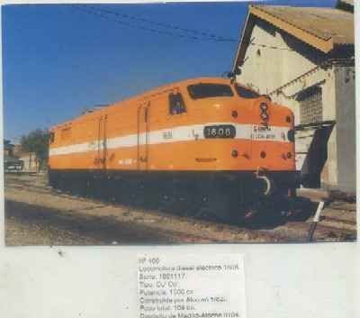 POSTAL DE TRENES Nº 466. LOC. DIESEL ELECT. 1608. TIPO CO CO. CONST. POR ALCO EN 1955