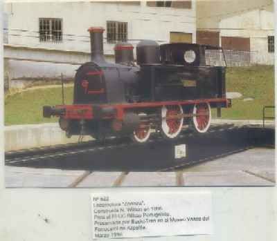 POSTAL DE TRENES Nº 522. LOC. -ZORROZA-. CONST. POR N. WILSON EN 1896. FC. AZPEITIA