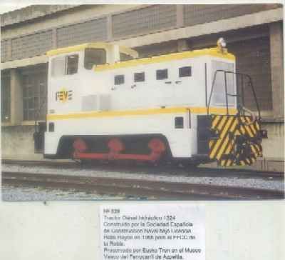 POSTAL DE TRENES Nº 528. TRACTOR DIESEL HIDRAULICO 1324. SOCIEDAD ESPAÑOLA DE CONSTRUCCION