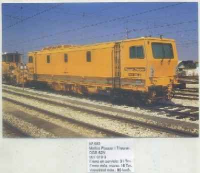 POSTAL DE TRENES Nº 559. MATISA PLASSER I THEURER DGS-62N