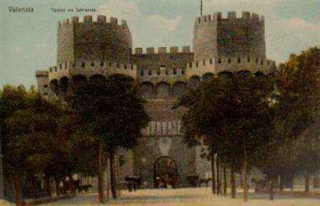 POSTAL ANTIGUA DE VALENCIA. Nº 14. TORRES DE SERRANOS.