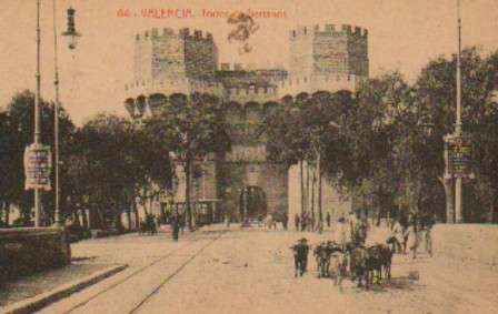 POSTAL ANTIGUA DE VALENCIA. Nº 64. TORRES DE SERRANOS.