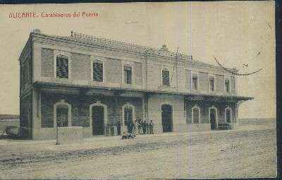 POSTAL ANTIGUA DE LA COMUNIDAD VALENCIANA  ALICANTE CARABINEROS DEL PUERTO