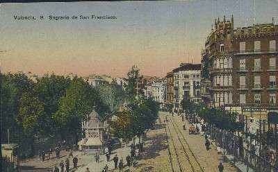 POSTAL ANTIGUA DE LA COMUNIDAD VALENCIANA VALENCIA 9 SAGRARIO DE SAN FRANCISCO