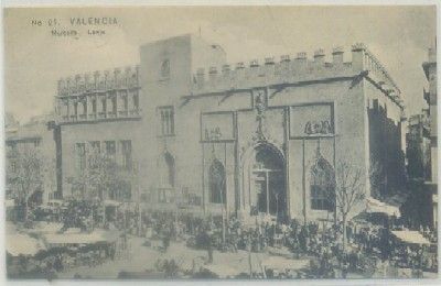 POSTAL ANTIGUA DE VALENCIA. MERCADO LONJA Nº 21