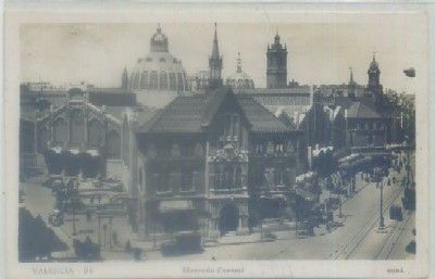 POSTAL ANTIGUA DE VALENCIA. MERCADO CENTRAL Nº 24