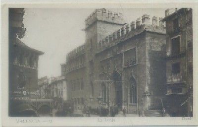 POSTAL ANTIGUA DE VALENCIA. LA LONJA Nº 23
