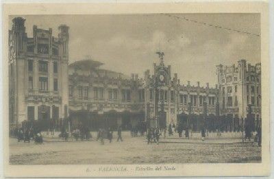 POSTAL ANTIGUA DE VALENCIA. ESTACION DEL NORTE Nº 6