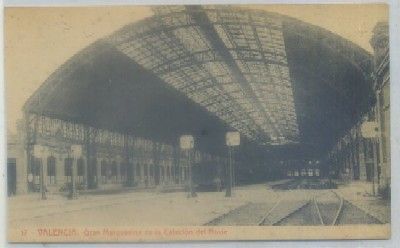 POSTAL ANTIGUA DE VALENCIA. GRAN MARQUESINA DE LA ESTACION DEL NORTE Nº 17