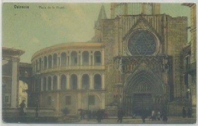 POSTAL ANTIGUA DE VALENCIA. PLAZA DE LA VIRGEN