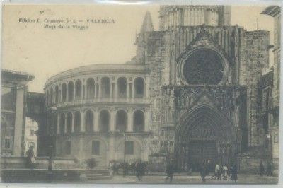 POSTAL ANTIGUA DE VALENCIA. PLAZA DE LA VIRGEN Nº 5