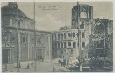 POSTAL ANTIGUA DE VALENCIA. PLAZA DE LA VIRGEN Nº 25