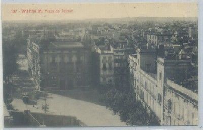 POSTAL ANTIGUA DE VALENCIA. PLAZA DE TETUAN Nº 107