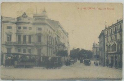 POSTAL ANTIGUA DE VALENCIA. PLAZA DE TETUAN Nº 4