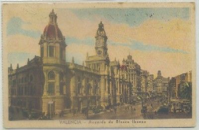 POSTAL ANTIGUA DE VALENCIA. AVENIDA DE BLASCO IBAÑEZ