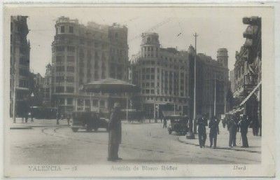 POSTAL ANTIGUA DE VALENCIA. AVENIDA DE BLASCO IBAÑEZ Nº 58