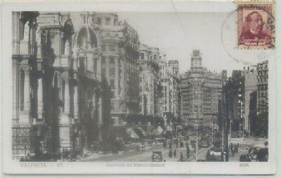 POSTAL ANTIGUA DE VALENCIA. AVENIDA DE BLASCO IBAÑEZ Nº 95