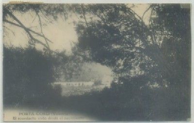 POSTAL ANTIGUA DE VALENCIA. PORTA-COELI. ACUEDUCTO VISTO DESDE EL NACIMIENTO