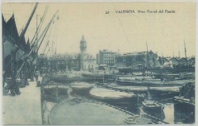 POSTAL ANTIGUA DE VALENCIA. VISTA GENERAL DEL PUERTO Nº 23