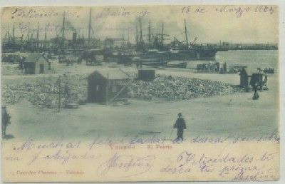 POSTAL ANTIGUA DE VALENCIA. EL PUERTO. COLECCIÓN CHAMARA Nº 13