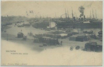 POSTAL ANTIGUA DE VALENCIA. PUERTO DEL GRAO Nº 1017
