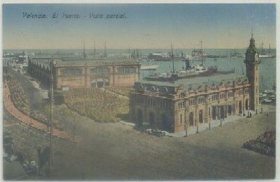 POSTAL ANTIGUA DE VALENCIA. EL PUERTO. VISTA PARCIAL