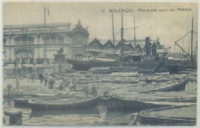 POSTAL ANTIGUA DE VALENCIA. ESCALERA REAL DEL PUERTO Nº 31