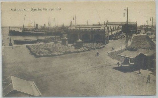POSTAL ANTIGUA DE VALENCIA. PUERTO. VISTA PARCIAL